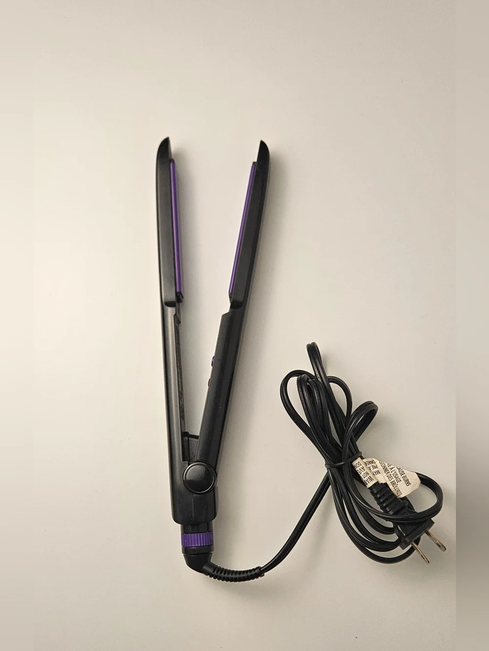 Conair Ceramic Flat Iron Hair Straightener Adjustable Heat Purple Plates - Picture 2 of 8